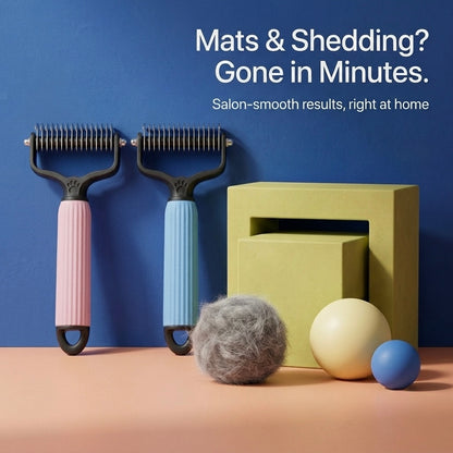 Detangling Comb for Dogs - Stops Mats & Shedding in Minutes