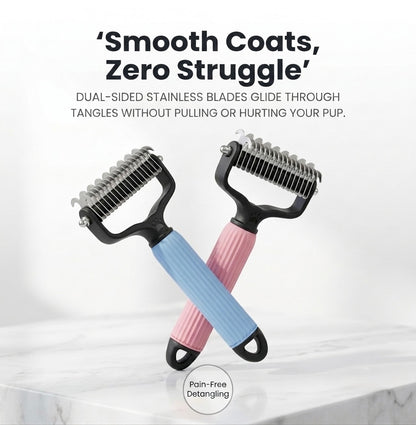 Detangling Comb for Dogs - Stops Mats & Shedding in Minutes