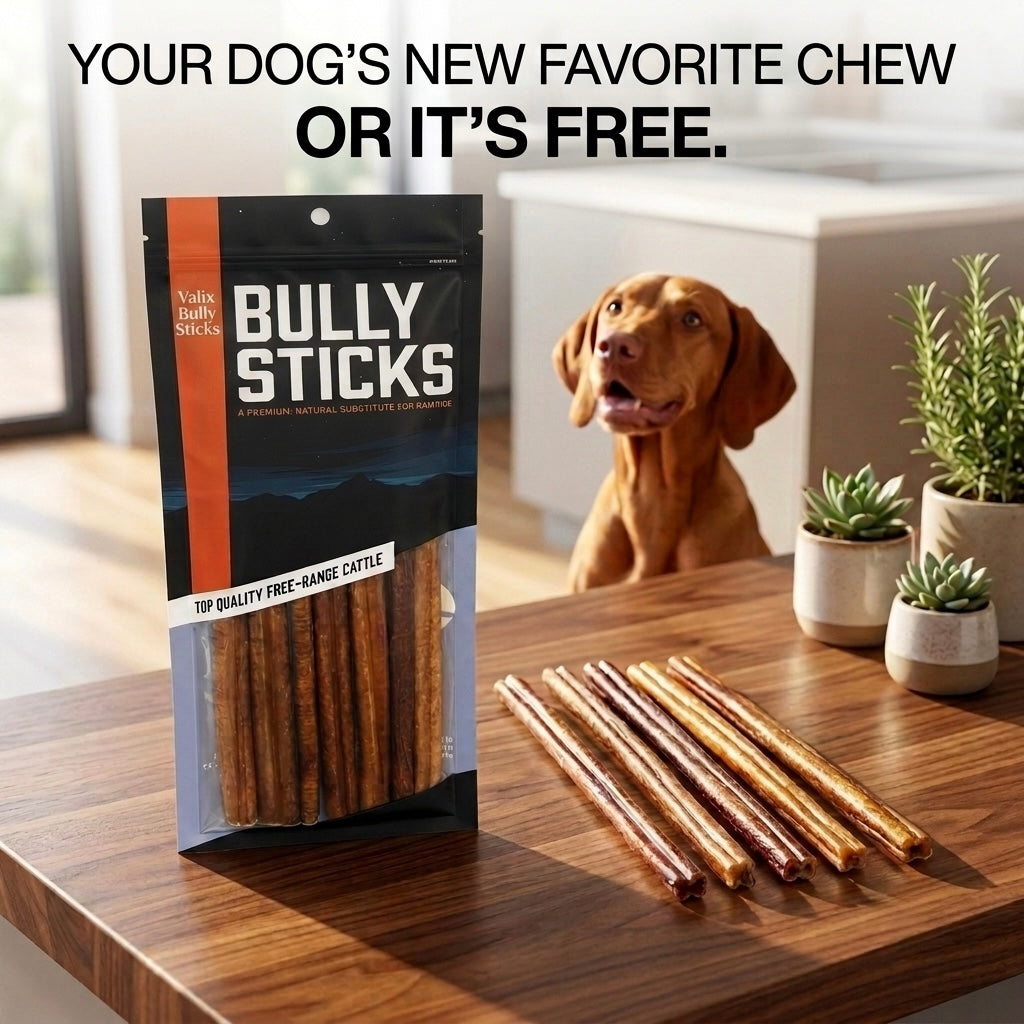 Valix Bully Sticks 2.0 - All-Natural Dental Chews for Dogs